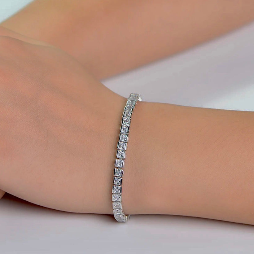 Bracciale tennis taglio Princess - Shine Gioielli