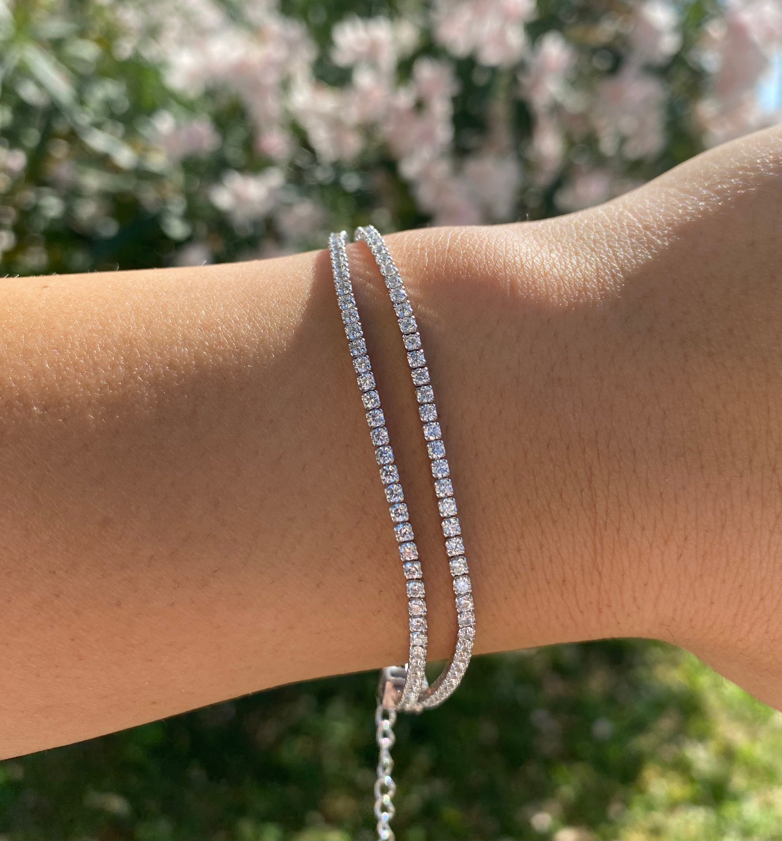 Bracciale tennis doppio giro - Shine Gioielli