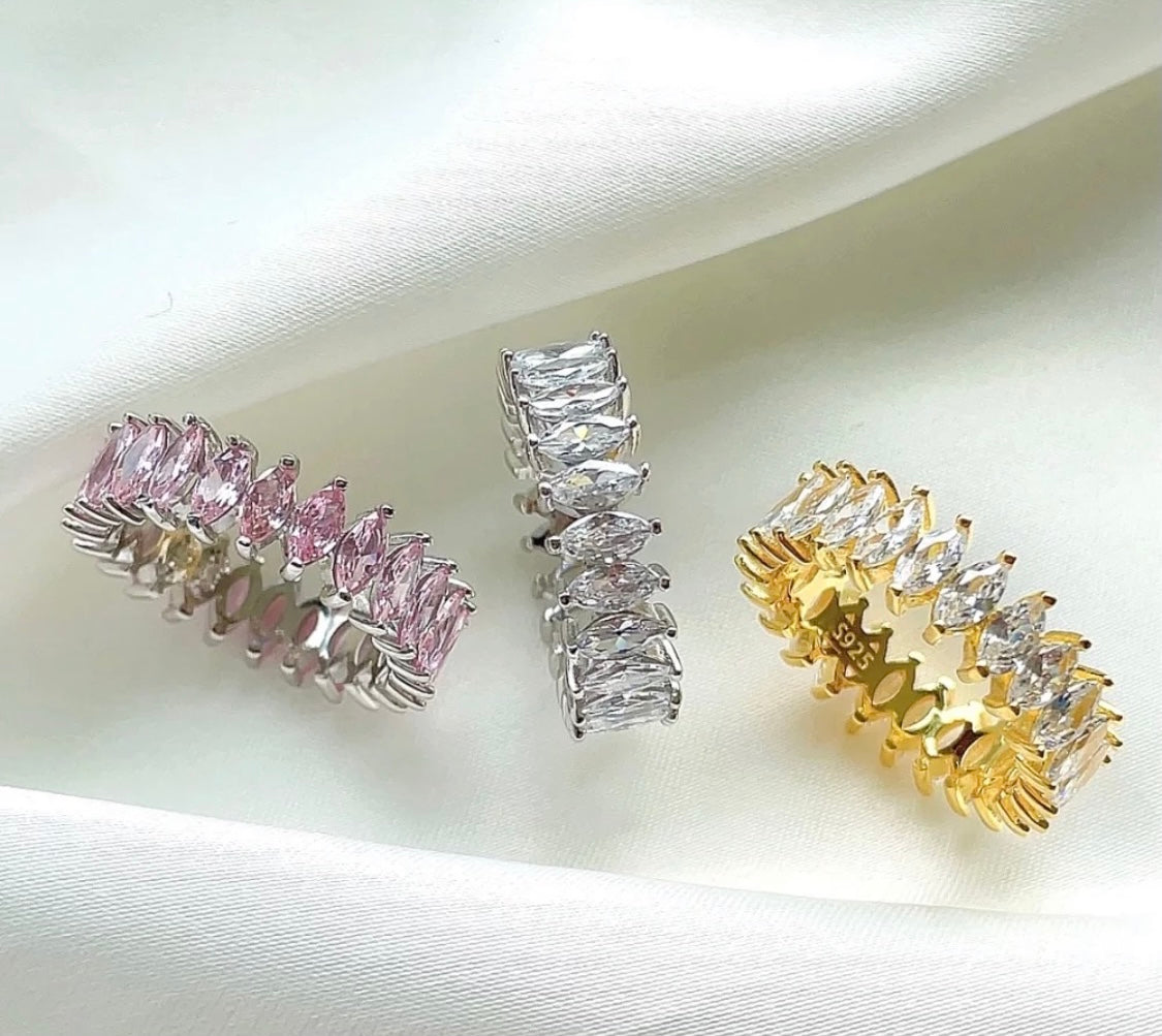 Anello eternity navette - Shine Gioielli