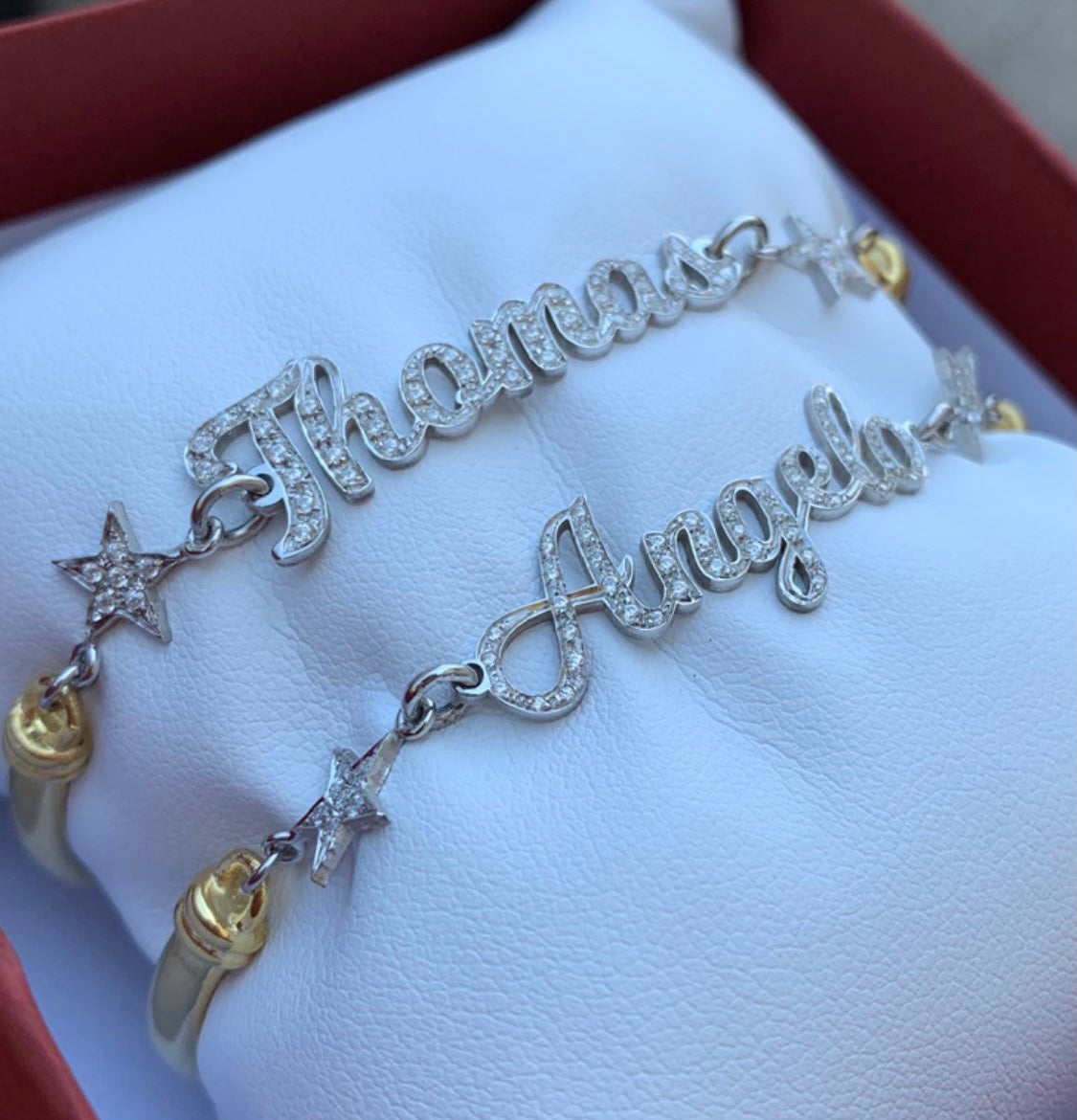 Bracciale con nome Bicolore - Shine Gioielli
