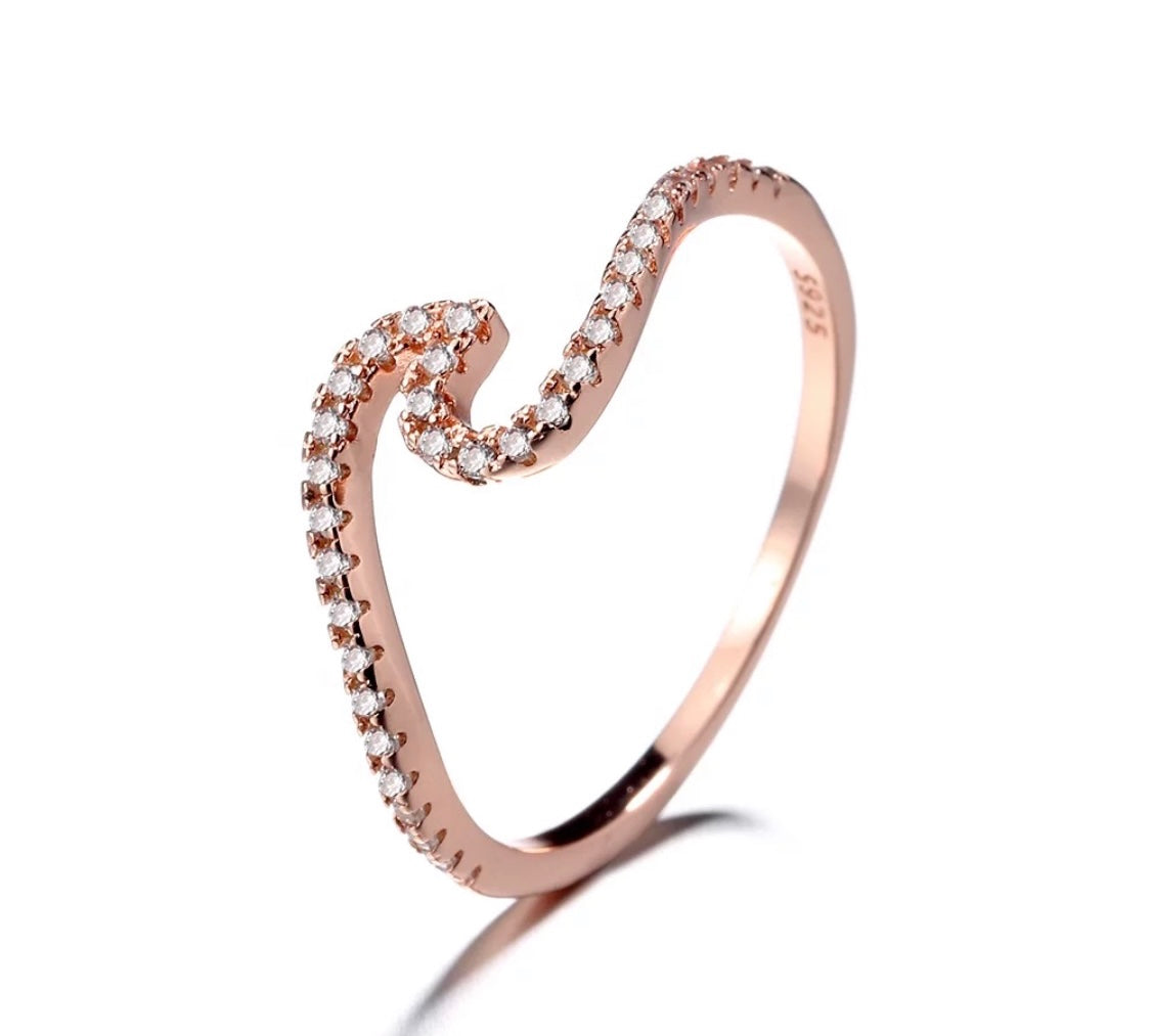 Anello onda scintillante - Shine Gioielli