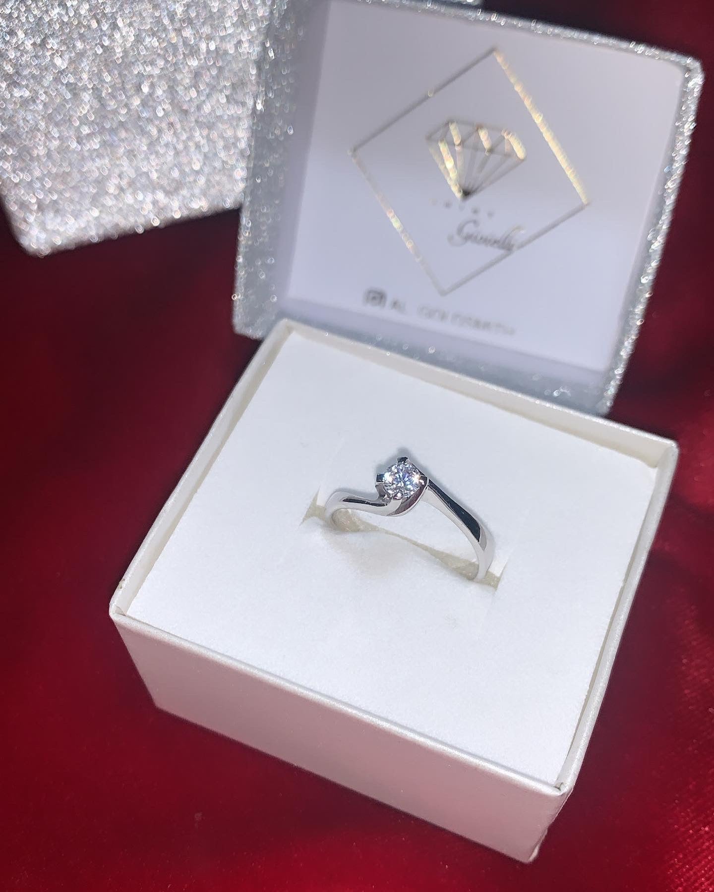 Anello solitario intreccio Shine - Shine Gioielli