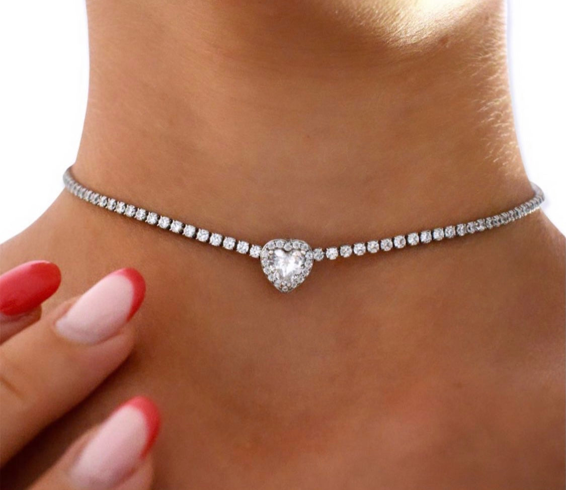 Collana Tennis Cuore - Shine Gioielli