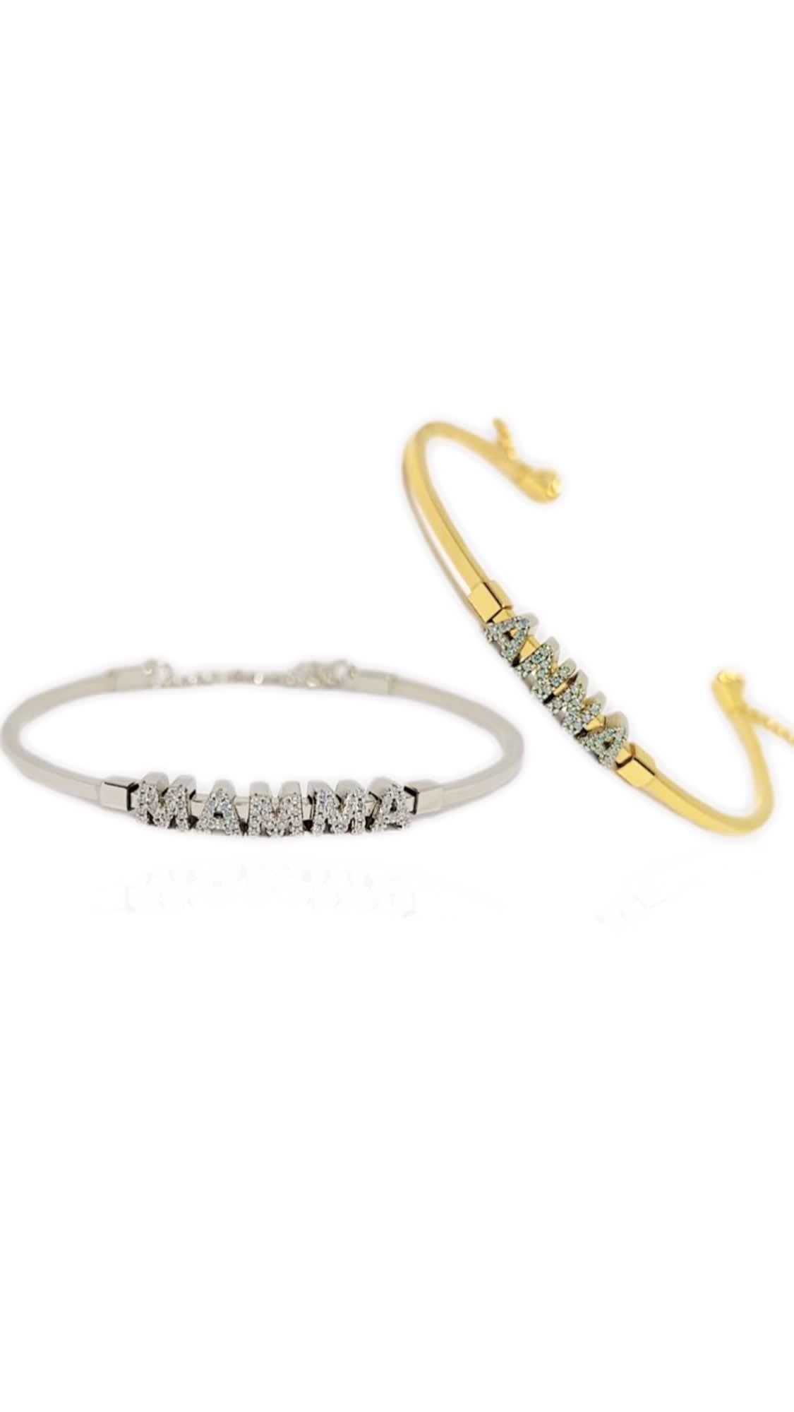 Bracciale rigido con nome - Shine Gioielli