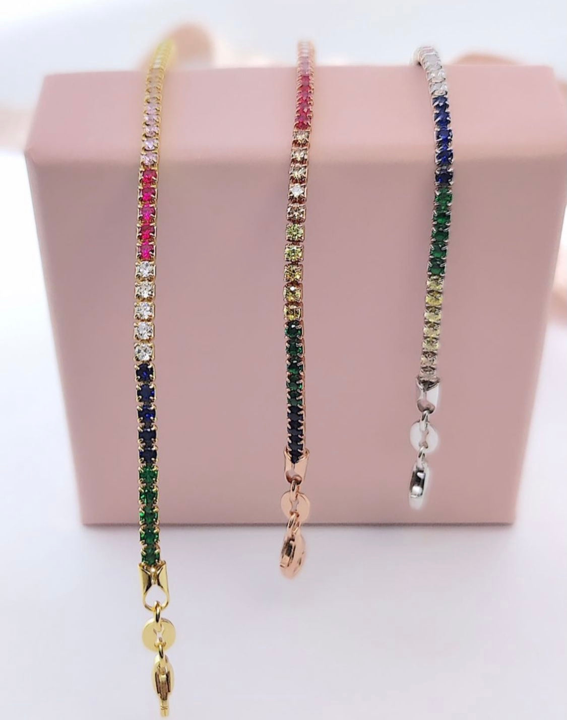 Bracciale Tennis Raimbow sfumato - Shine Gioielli