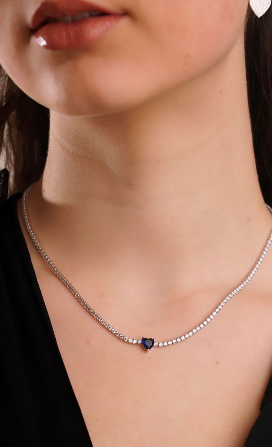 Collana tennis cuore - Shine Gioielli