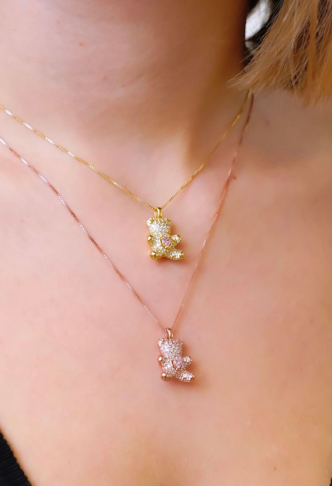 Collana orsetto pavé - Shine Gioielli