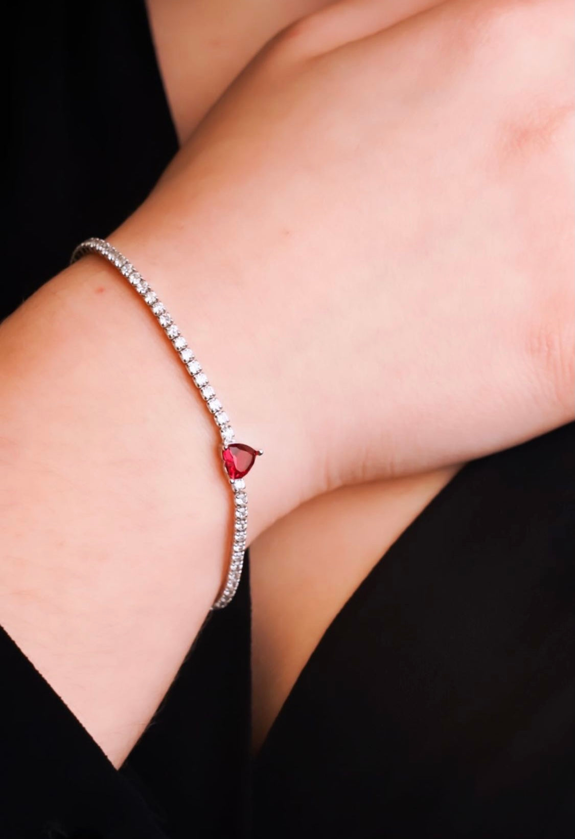 Bracciale tennis Cuore - Shine Gioielli