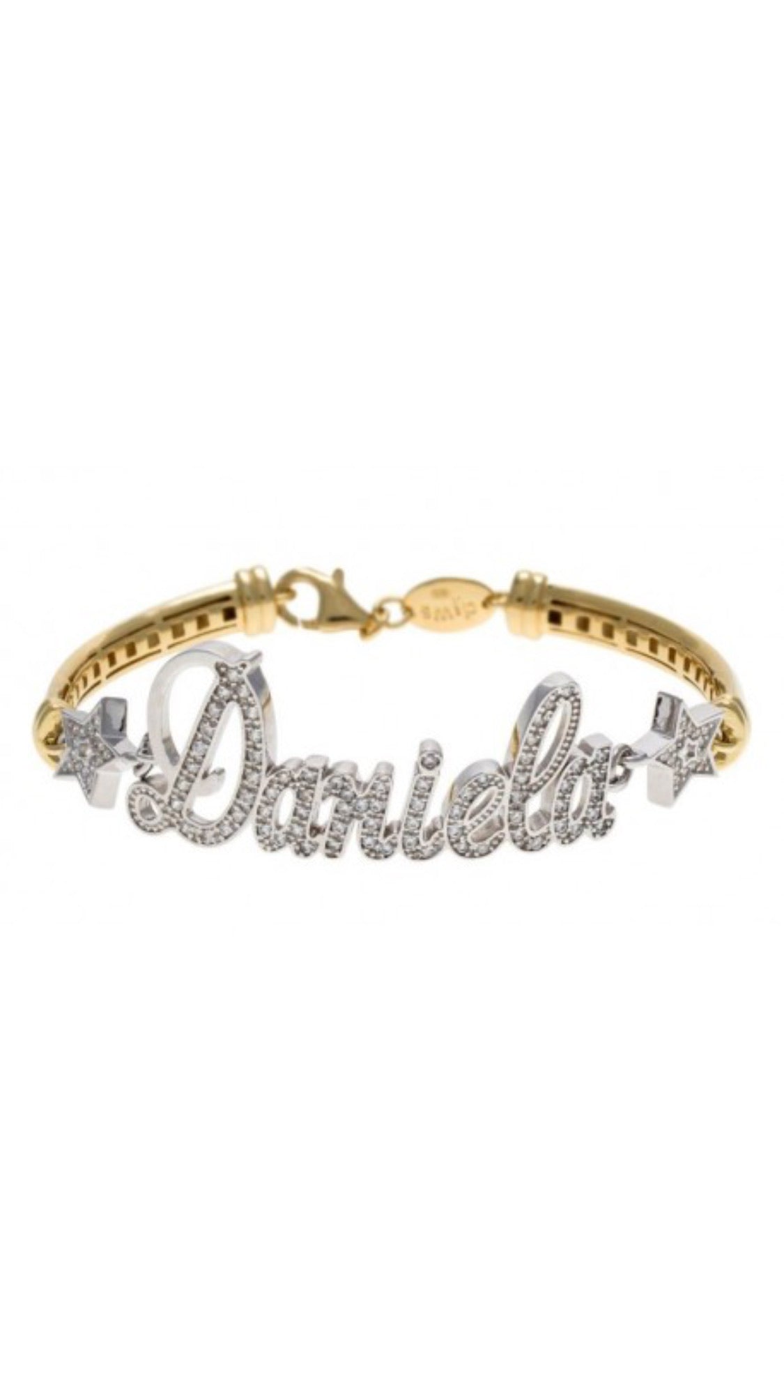 Bracciale con nome Bicolore - Shine Gioielli