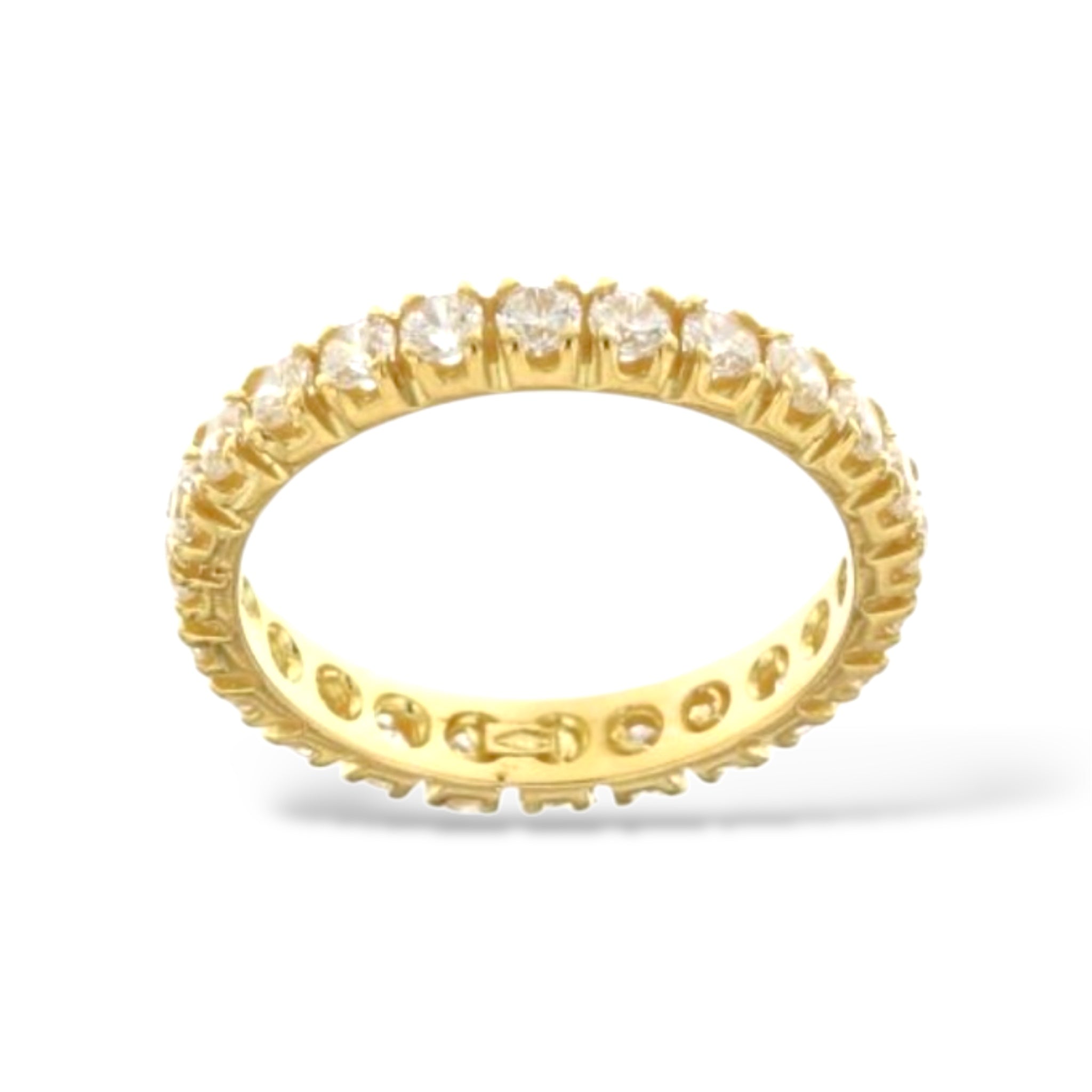 18kt gold eternity ring