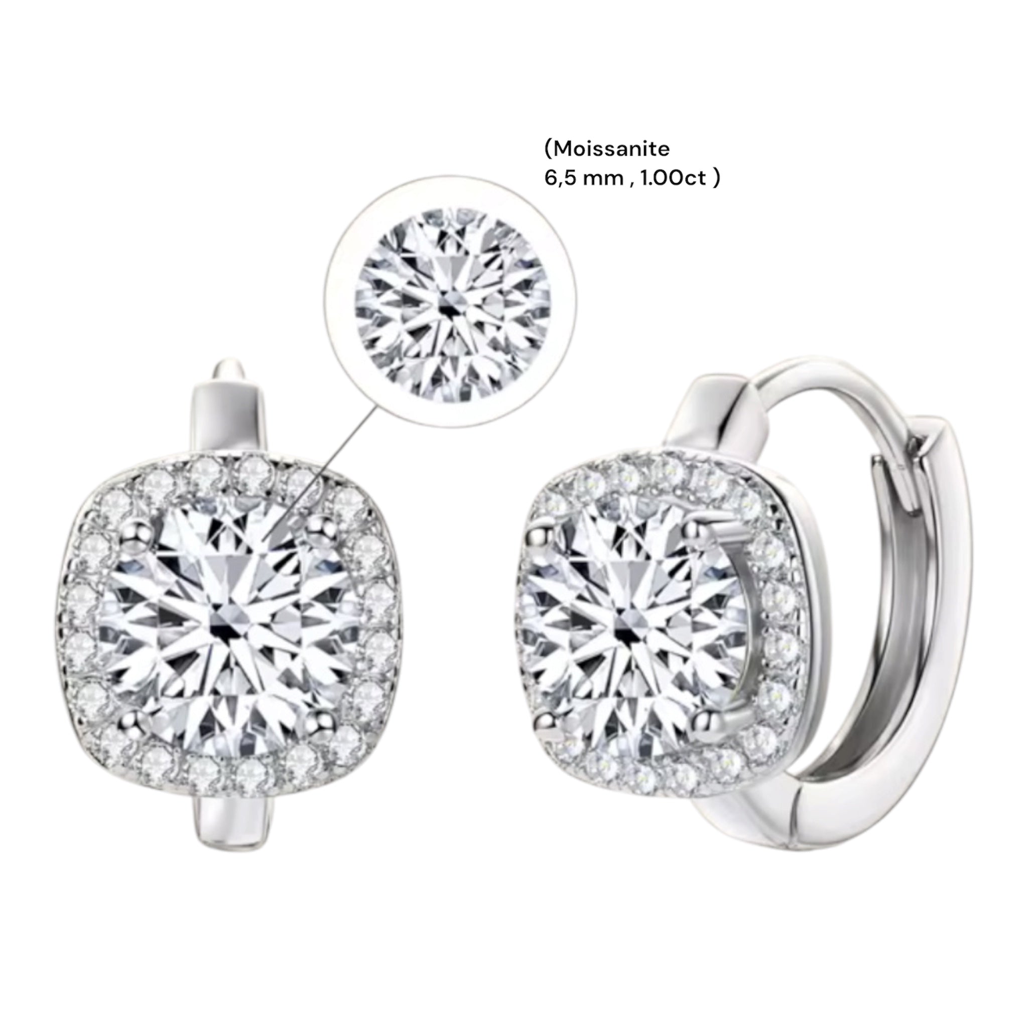 Orecchini Shine luxury in moissanite