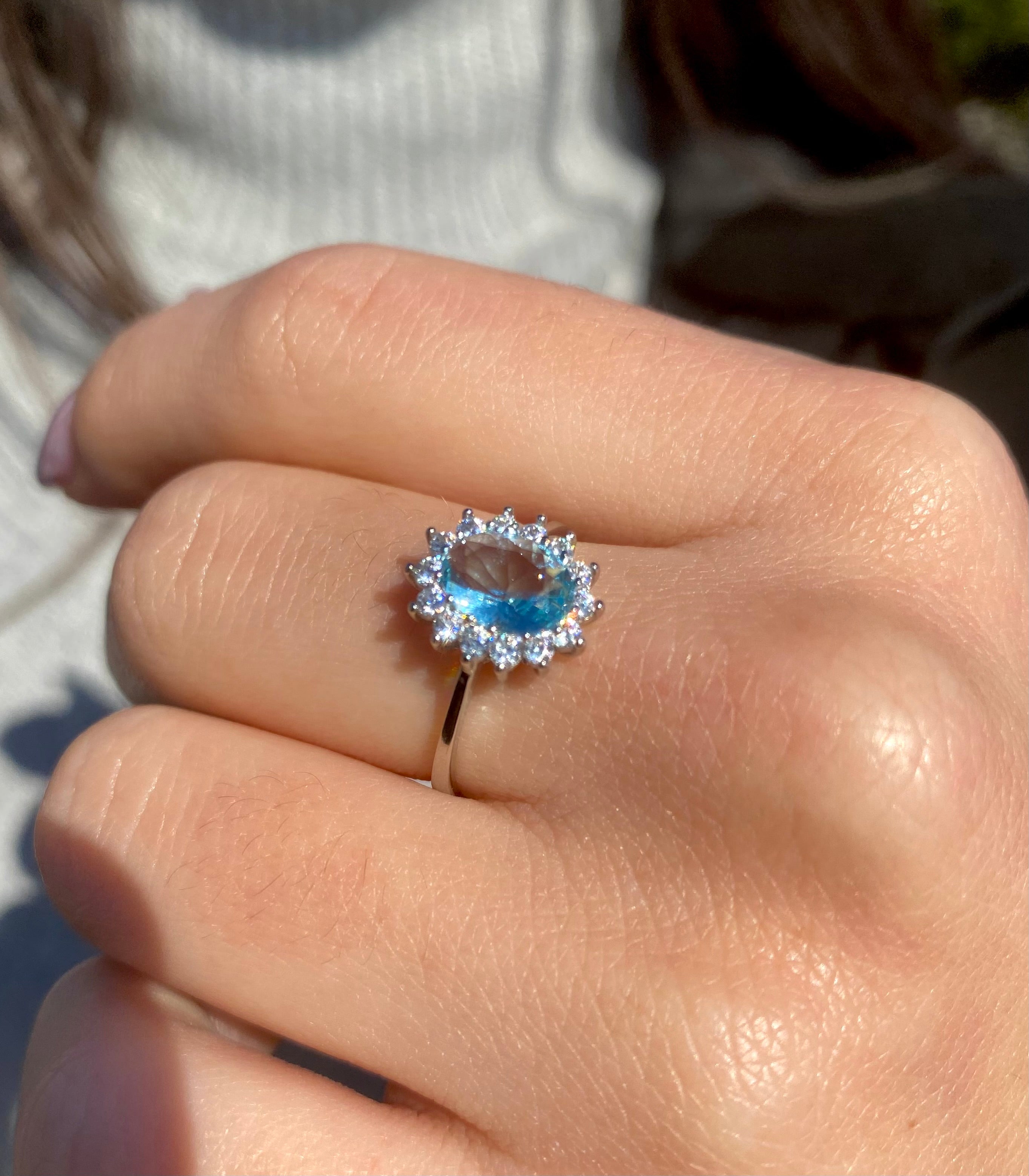 Aquamarine ring