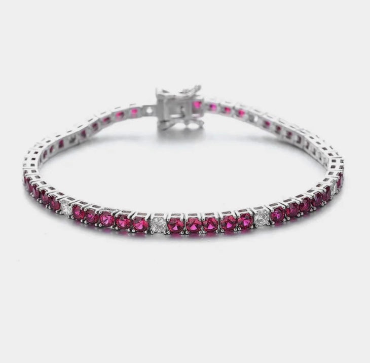 Bracciale tennis ruby