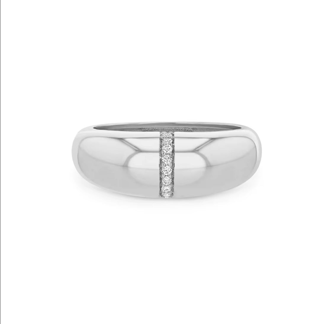 Band ring with luminous decoration