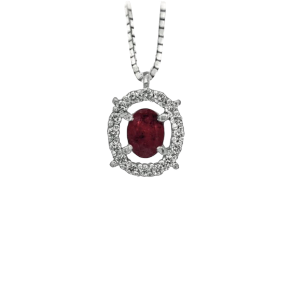 Collana aurora in oro bianco 18kt e diamanti naturali