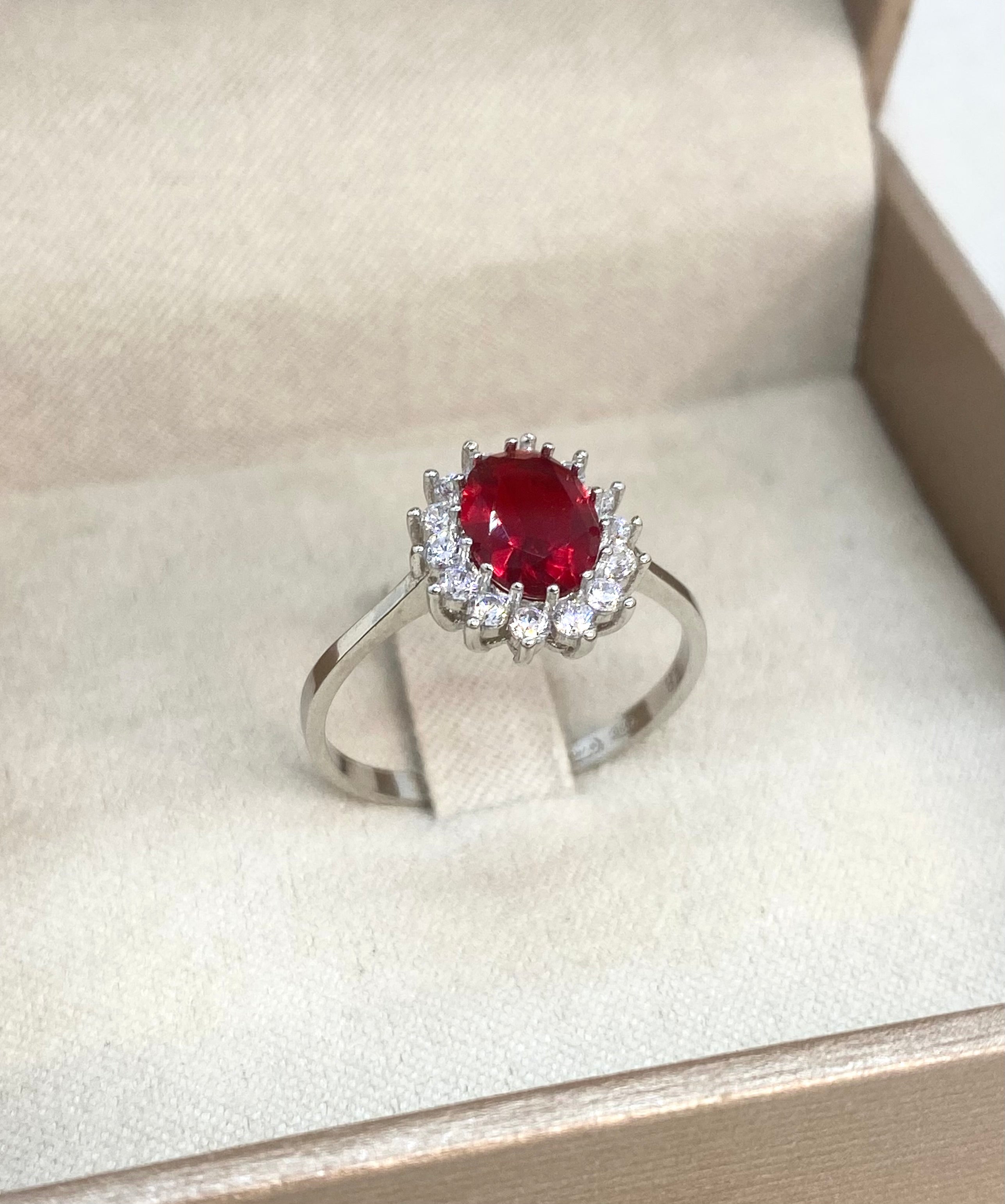 Ruby red kate ring