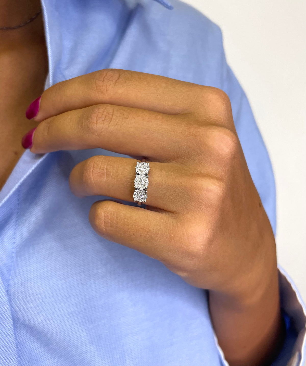 TRILOGY MAGIC RING 18KT GOLD CT 0.15
