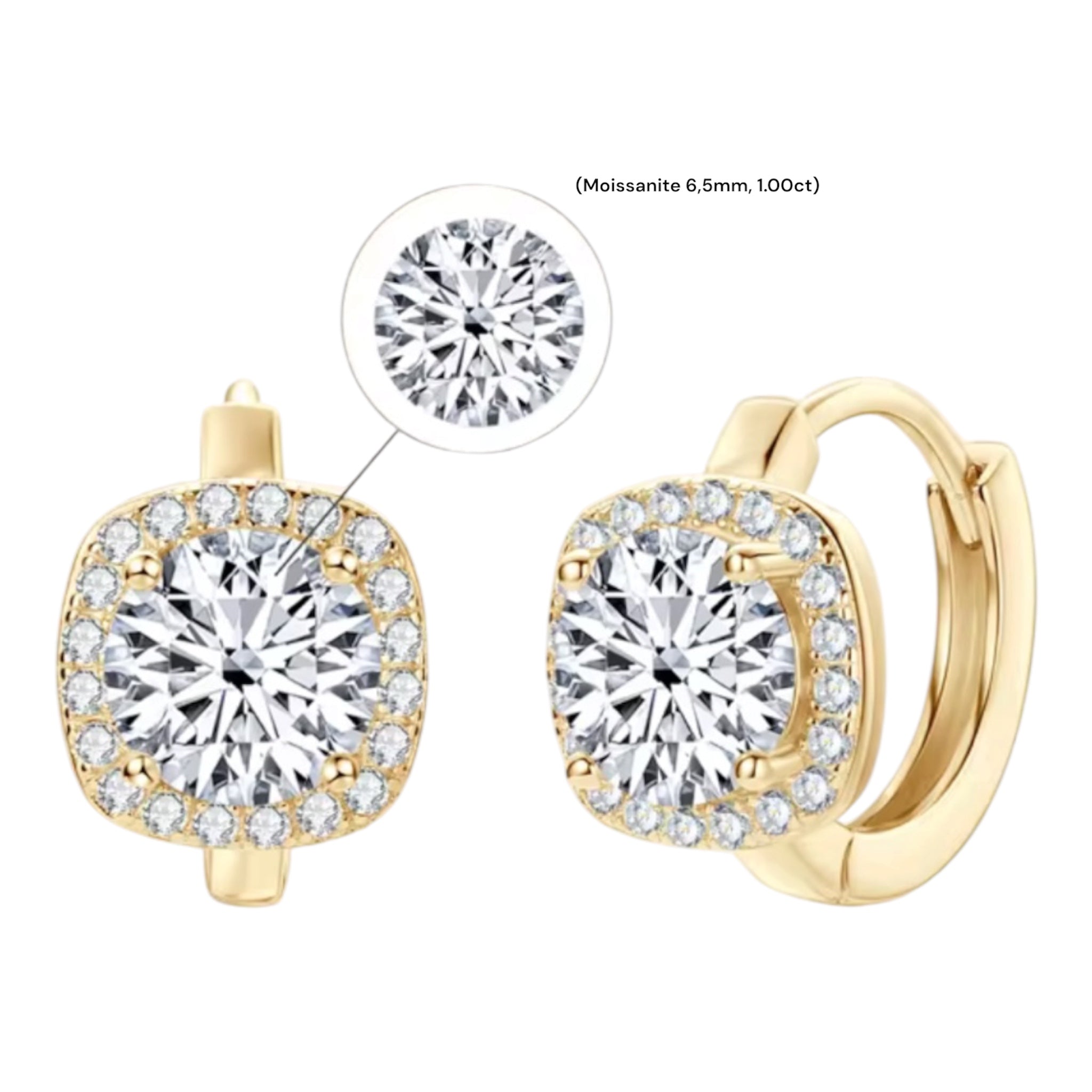 Orecchini Shine luxury in moissanite