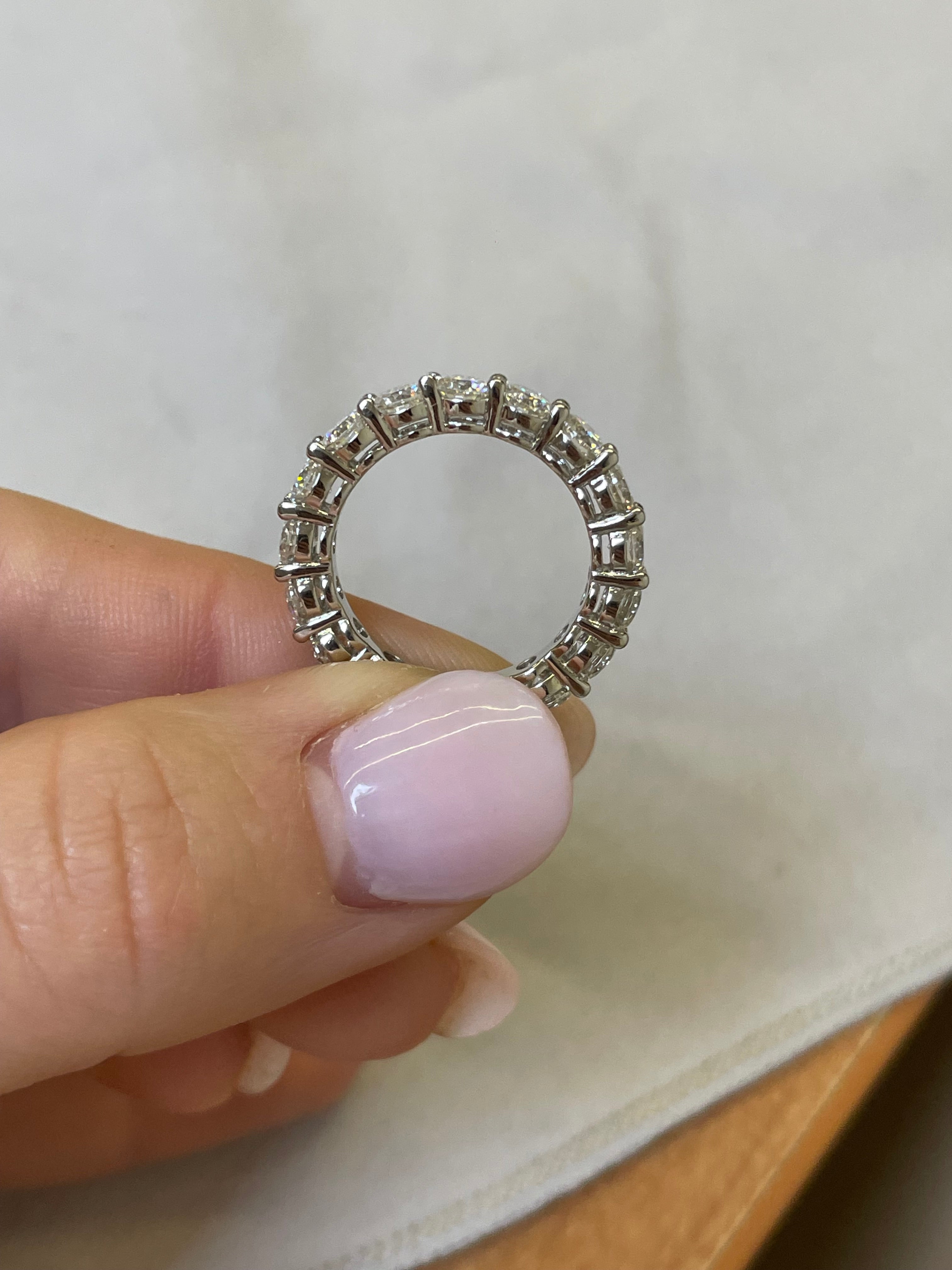 Anello Veretta con moissanite da 4mm