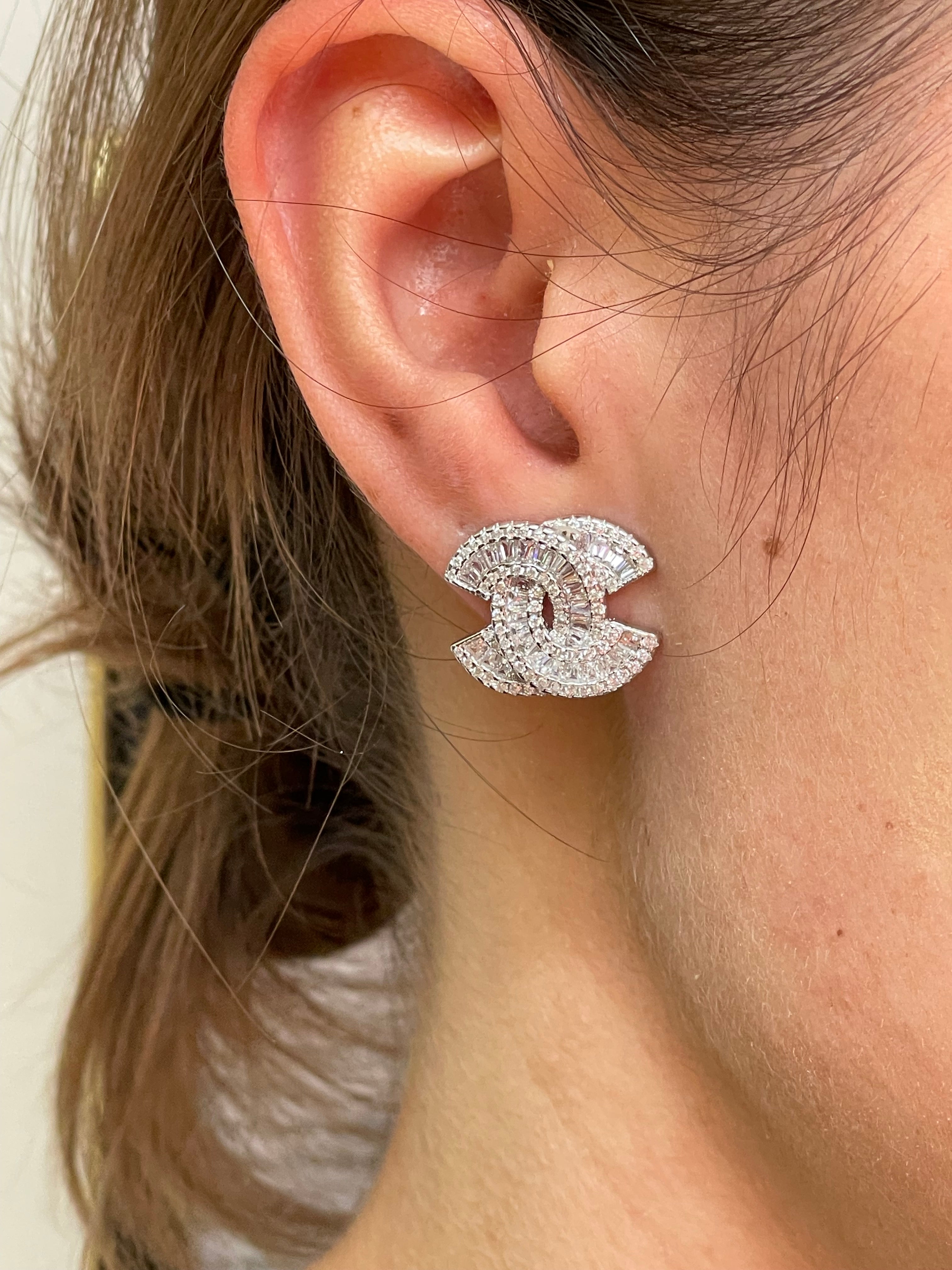 Orecchini pavè luminoso