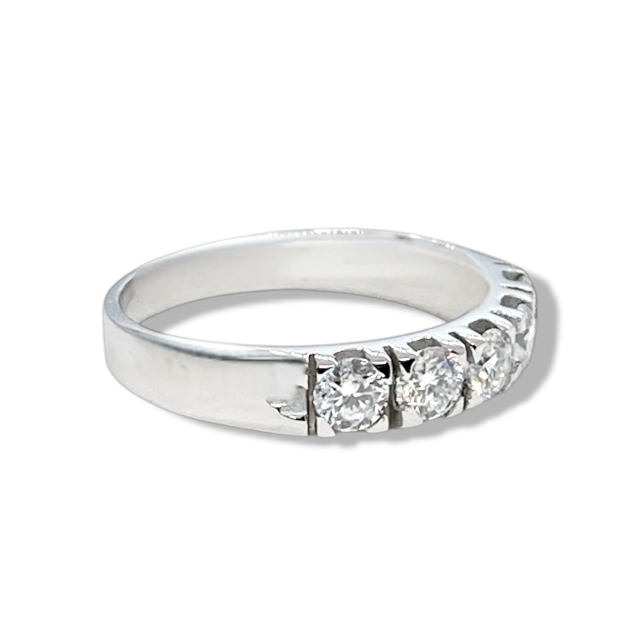 Anello Riviera Shine in moissanite -  Shine Gioielli