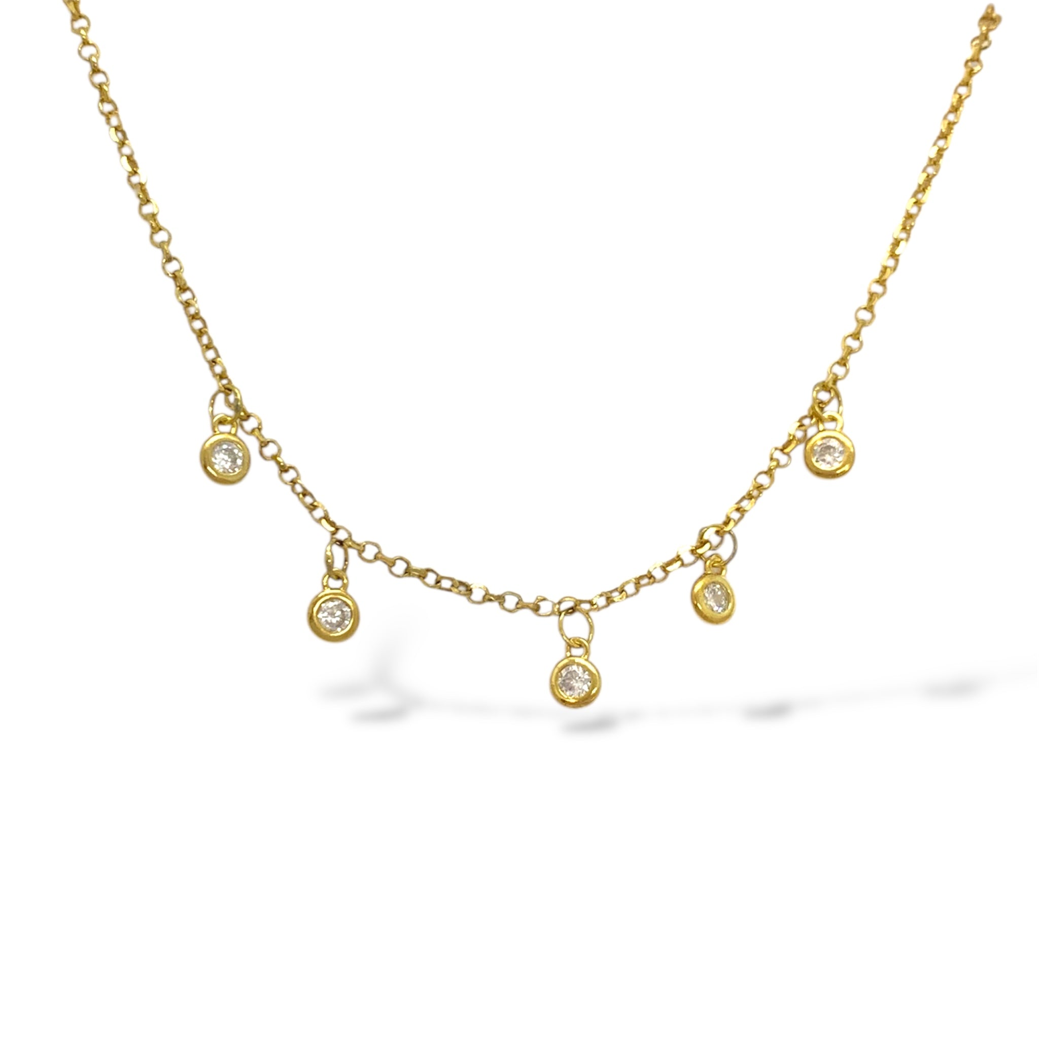 Collana con Swarovski pendenti