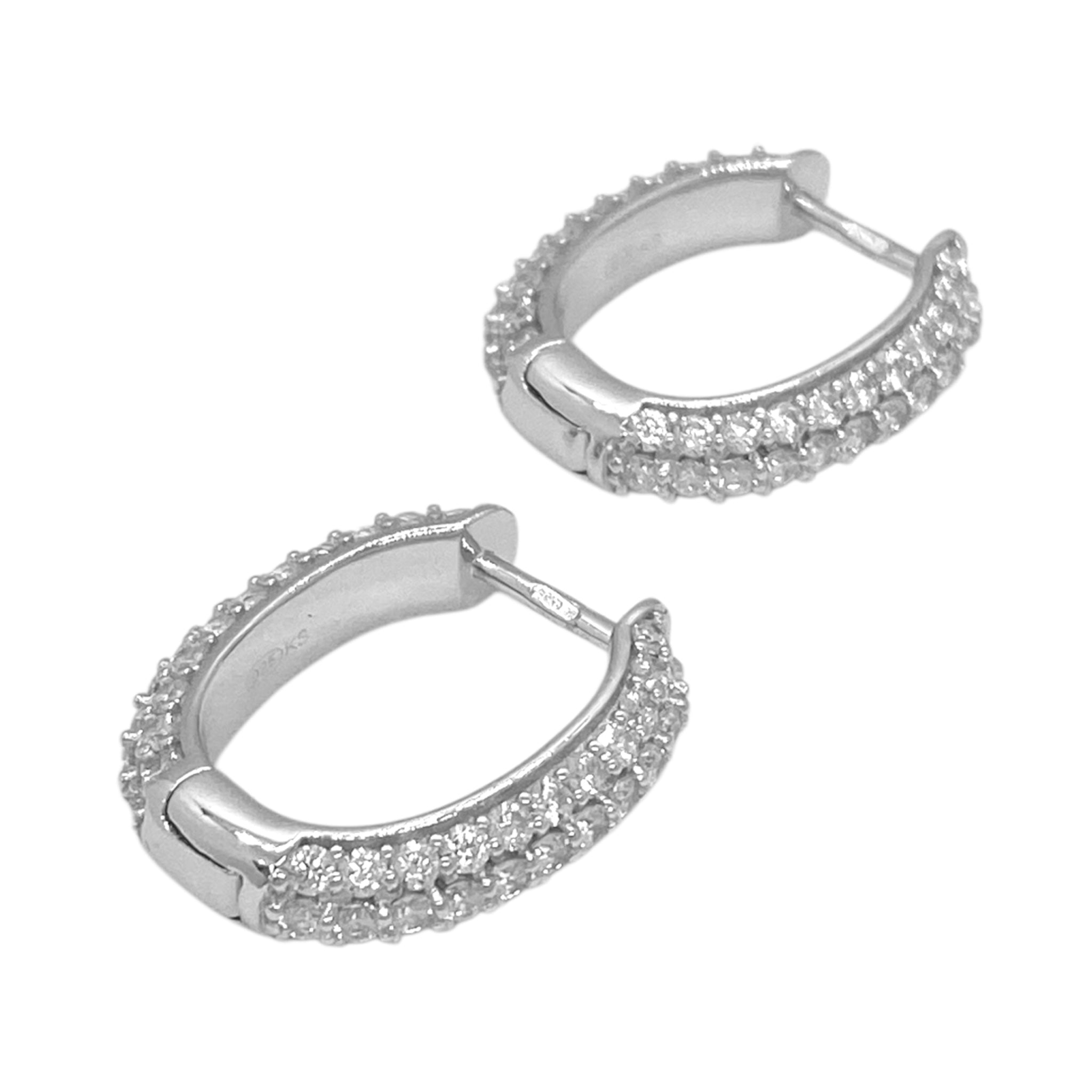 Orecchini doppio pavé