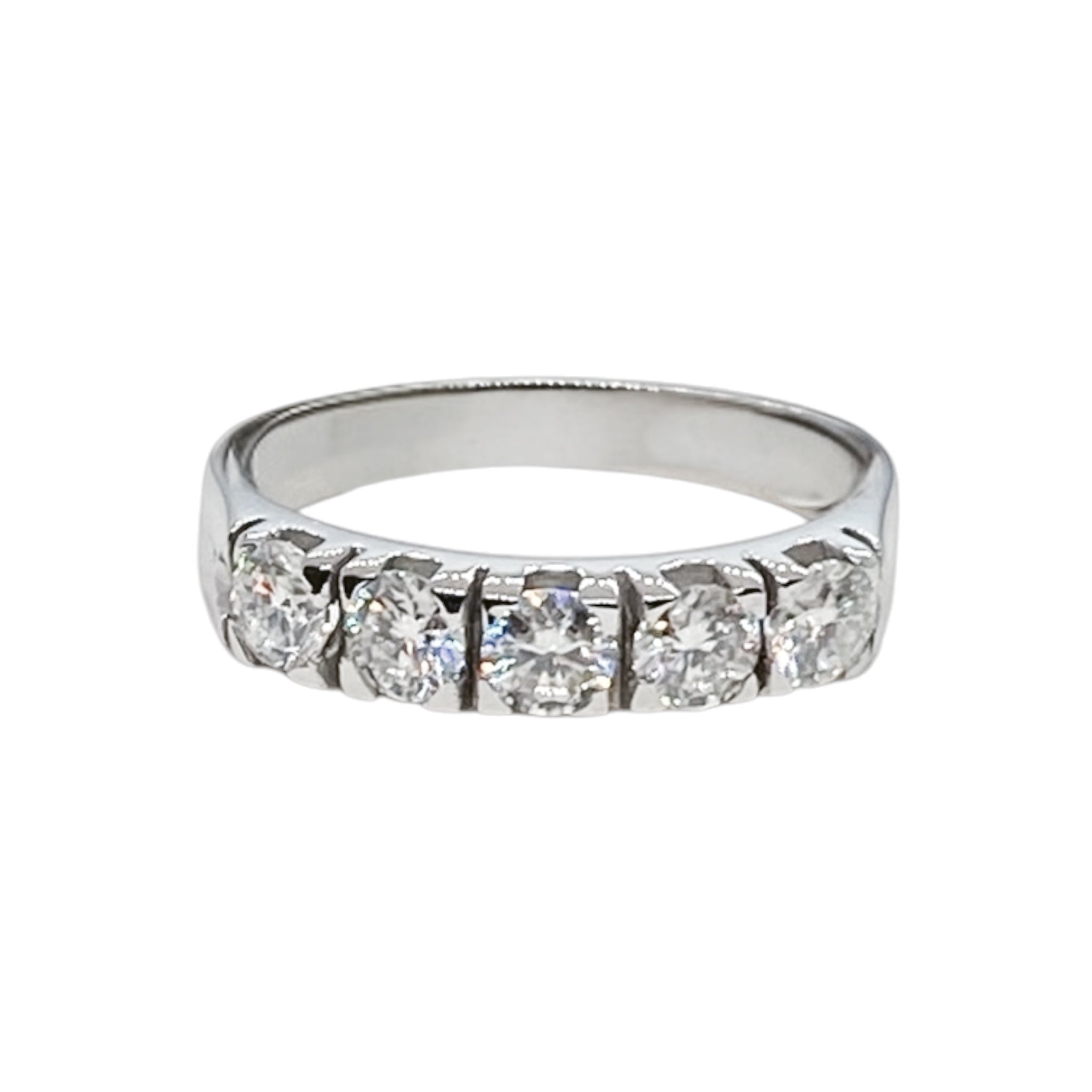 Anello Riviera Shine in moissanite -  Shine Gioielli