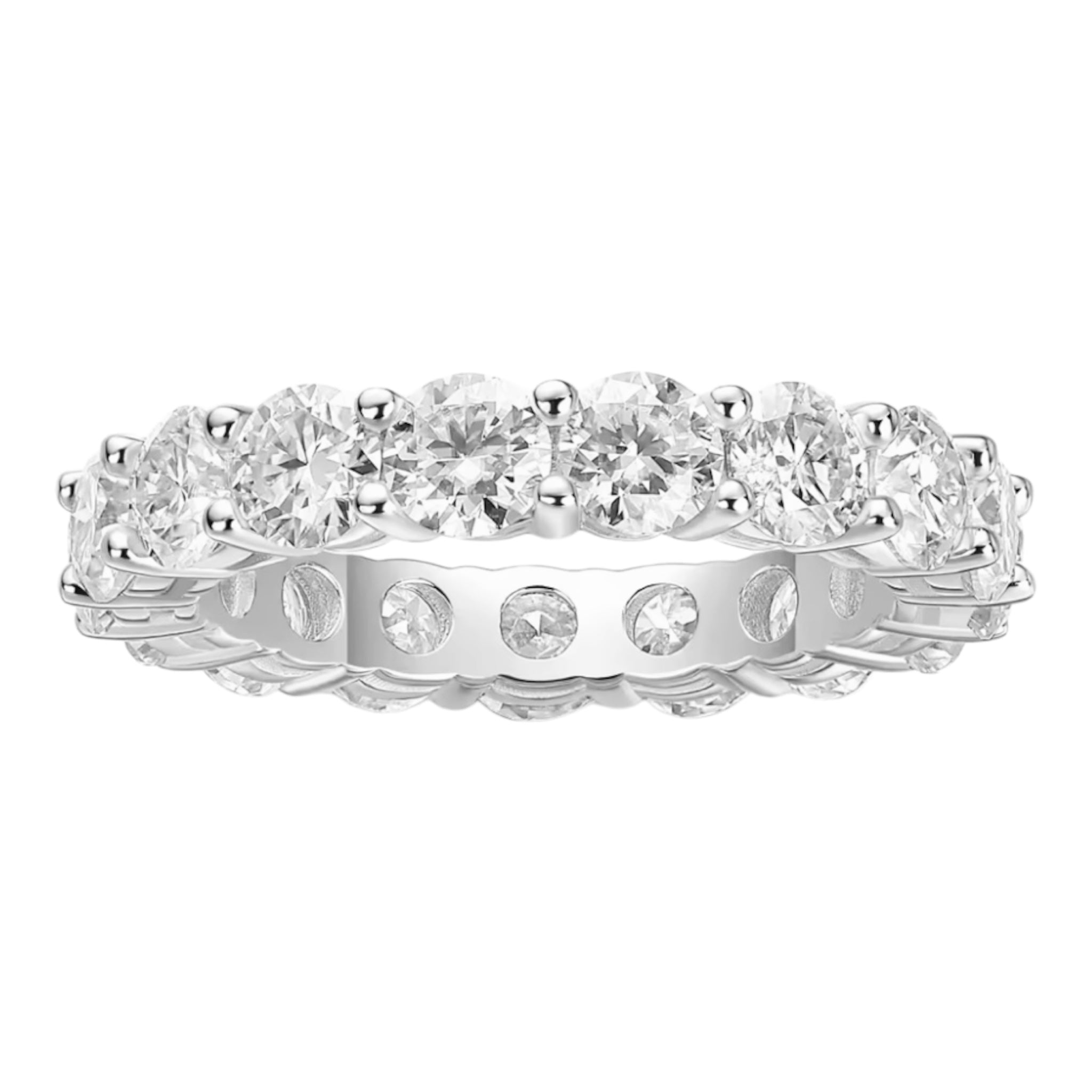 4mm Moissanite Eternity Ring