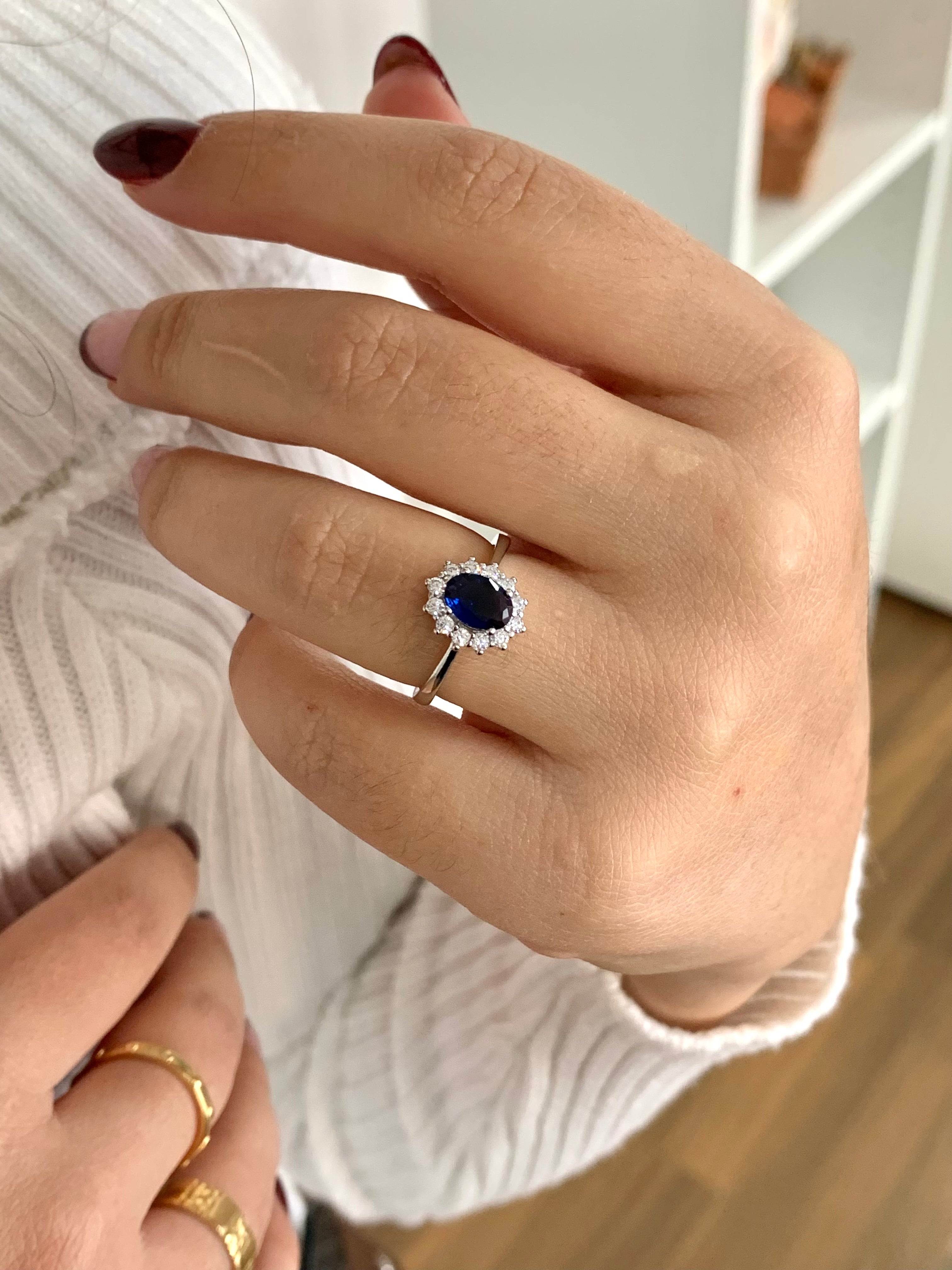 Anello kate blu