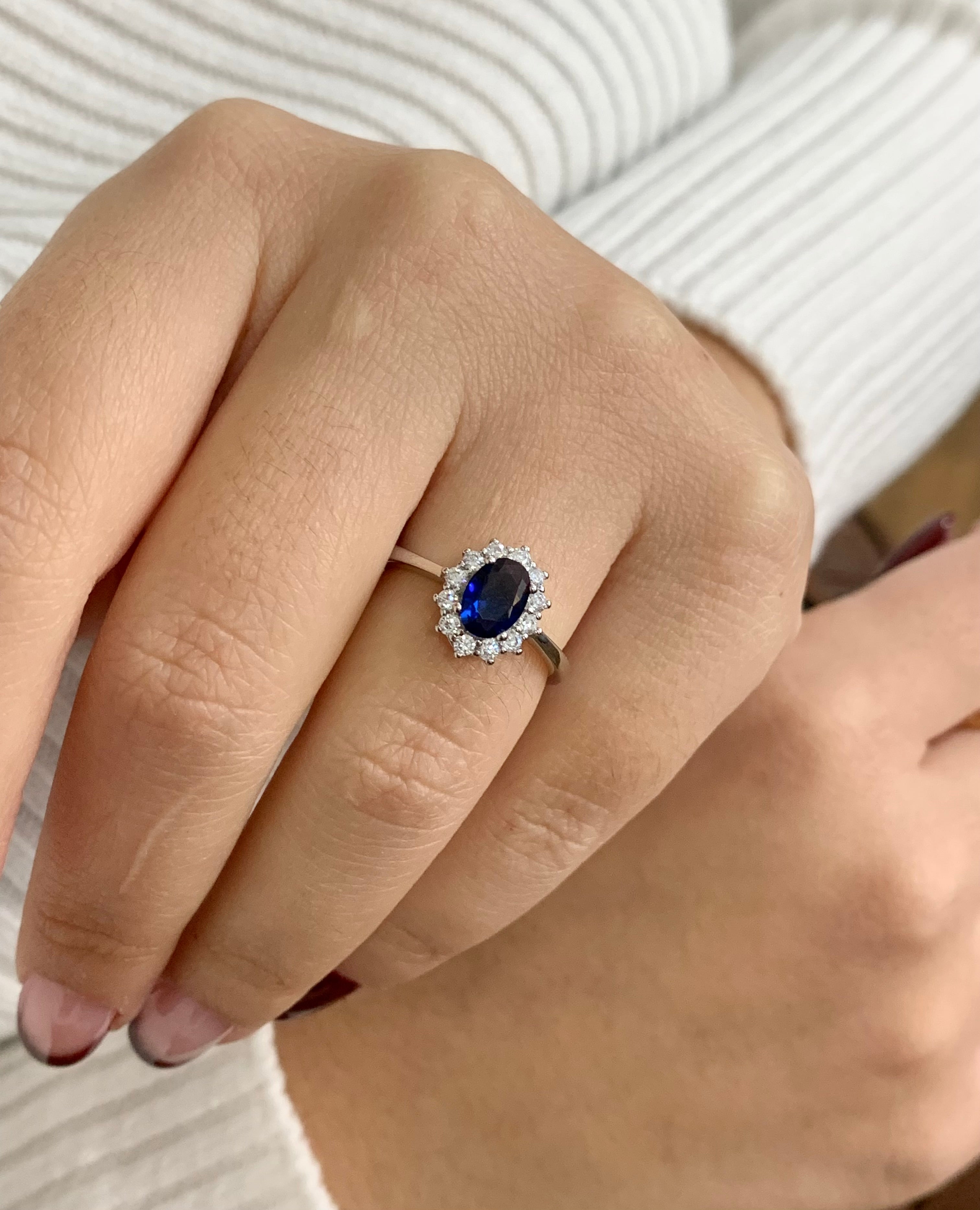 Anello kate blu