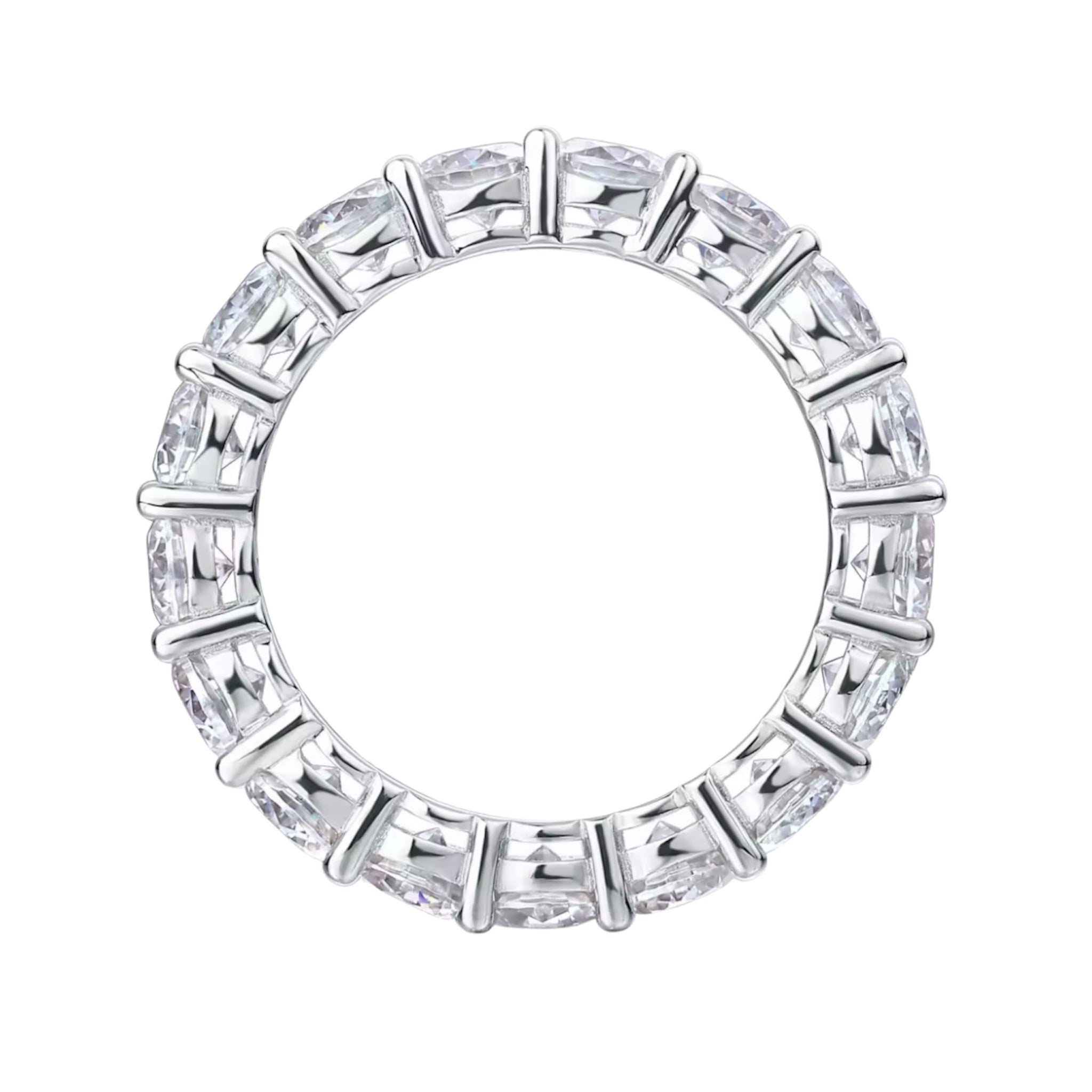 4mm Moissanite Eternity Ring