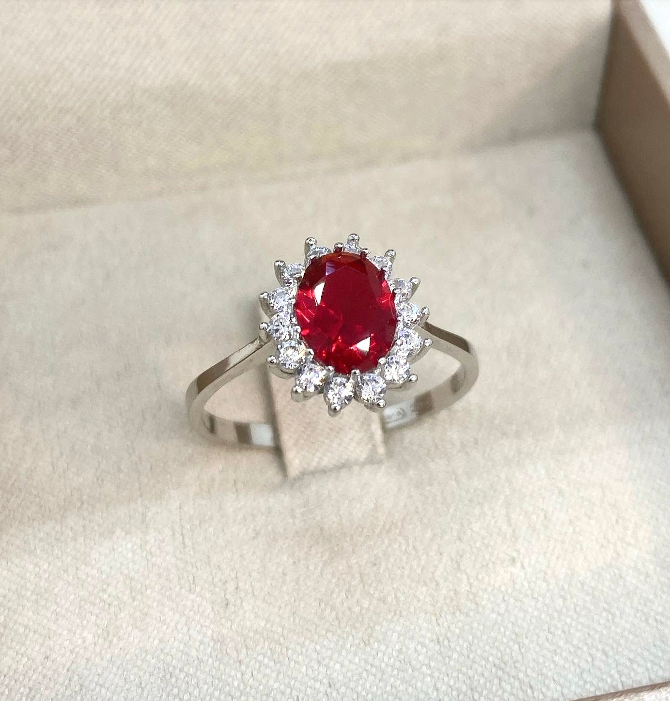 Ruby red kate ring