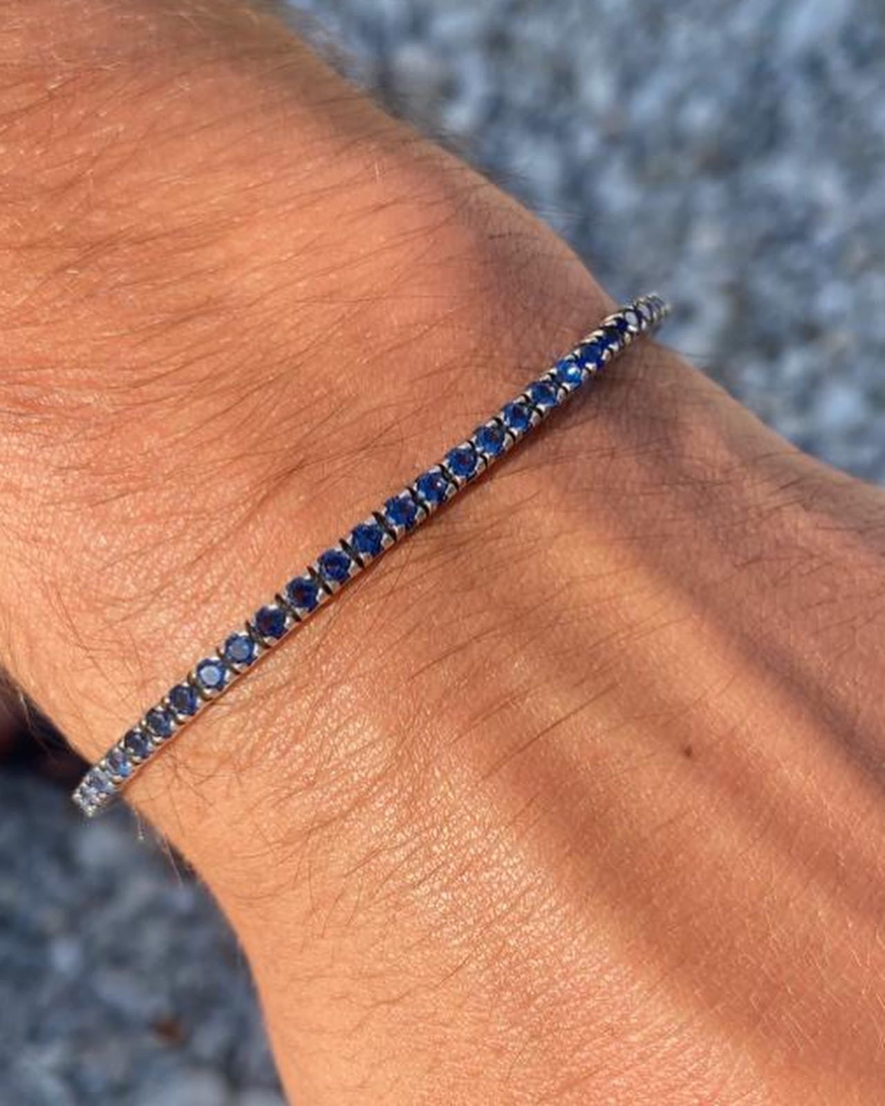 Bracciale con sfumature di blu