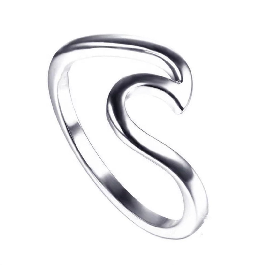 Smooth wave ring